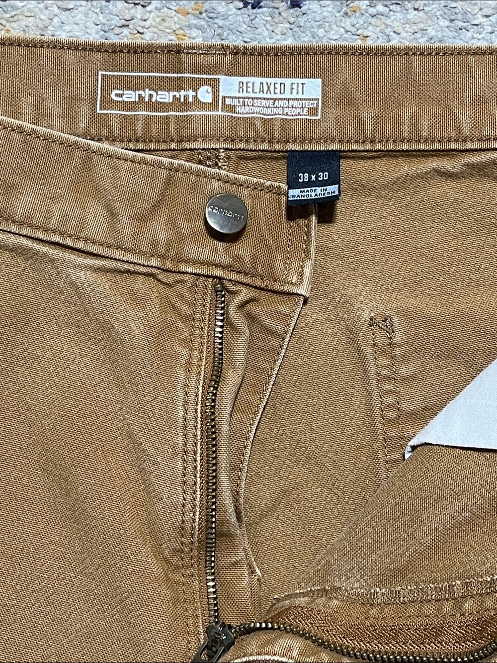 Carhartt Men's Rugged Flex Relaxed Fit Duck Utility Work Pants in size 38x30 - Picture 16 of 16